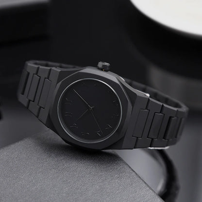[ Classic Watch ] Men'S Casual Sports Watch, Black Dial Quartz Watch | Minimalism Watch Design| Durable Watch for Men Gift