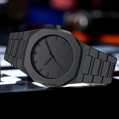 [ Classic Watch ] Men'S Casual Sports Watch, Black Dial Quartz Watch | Minimalism Watch Design| Durable Watch for Men Gift