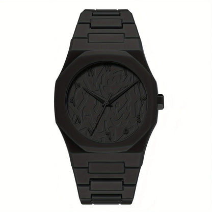 [ Classic Watch ] Men'S Casual Sports Watch, Black Dial Quartz Watch | Minimalism Watch Design| Durable Watch for Men Gift